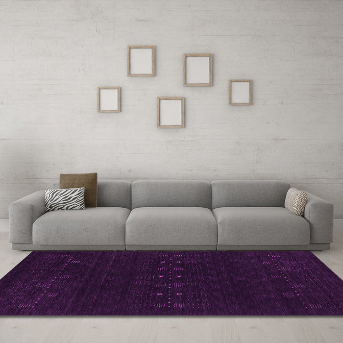 Machine Washable Abstract Pink Contemporary Rug in a Living Room, wshcon2615pnk