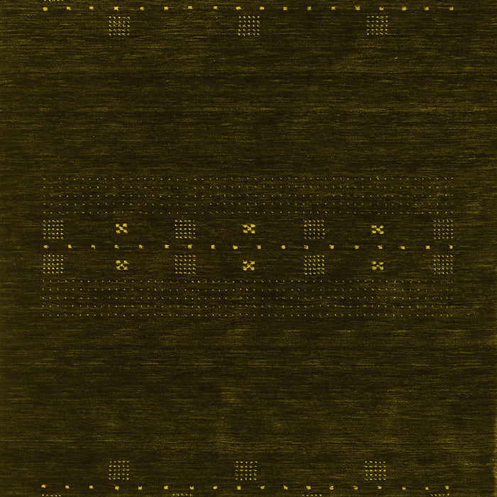 Abstract Yellow Contemporary Rug, con2615yw