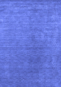 Abstract Blue Contemporary Rug, con2616blu