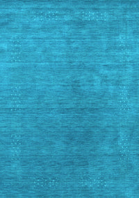 Abstract Light Blue Contemporary Rug, con2616lblu