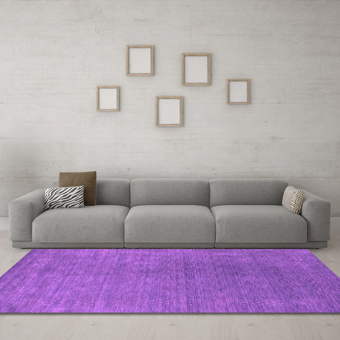 Machine Washable Abstract Pink Contemporary Rug in a Living Room, wshcon2616pnk