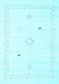 Solid Light Blue Modern Rug, con2617lblu