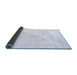 Sideview of Solid Blue Modern Rug, con2617blu