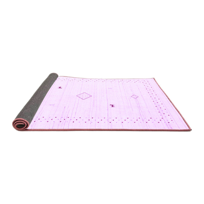 Sideview of Solid Purple Modern Rug, con2617pur