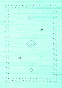 Solid Turquoise Modern Rug, con2617turq