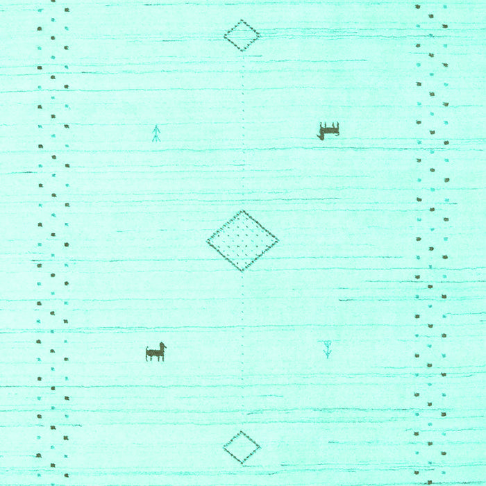 Solid Turquoise Modern Rug, con2617turq