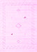 Solid Pink Modern Rug, con2617pnk