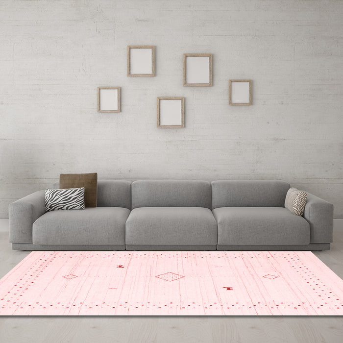 Modern Red Washable Rugs