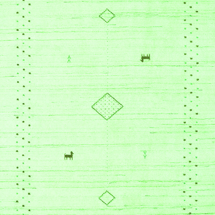 Solid Green Modern Rug, con2617grn