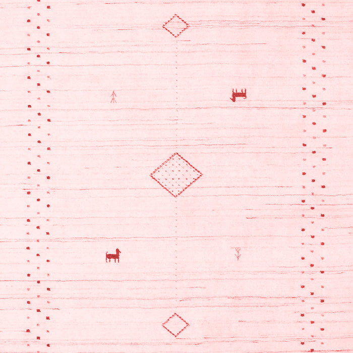 Machine Washable Solid Red Modern Rug, wshcon2617red