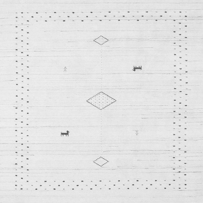 Serging Thickness of Solid Gray Modern Rug, con2617gry