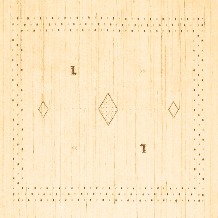 Square Solid Brown Modern Rug, con2617brn