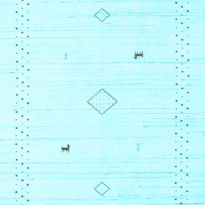 Machine Washable Solid Light Blue Modern Rug, wshcon2617lblu