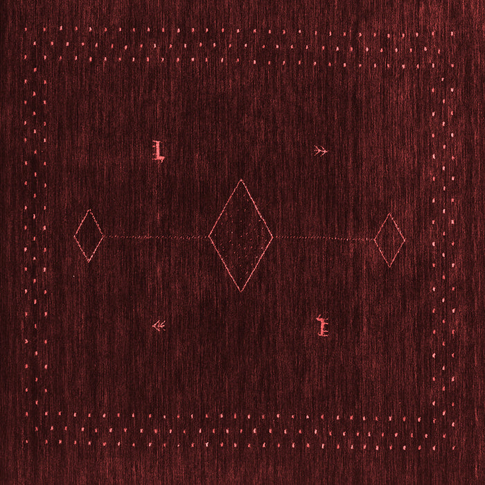 Abstract Red Contemporary Rug, con2618red