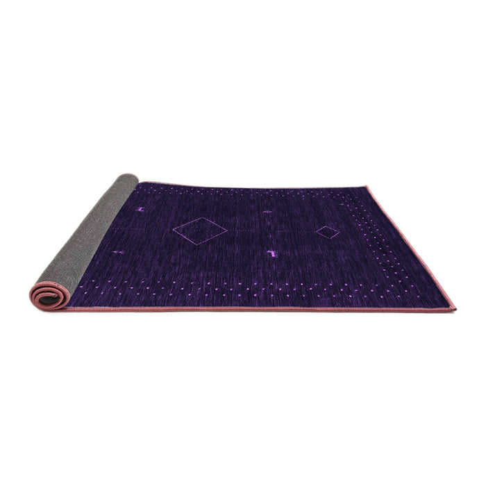 Sideview of Abstract Purple Contemporary Rug, con2618pur