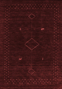 Abstract Red Contemporary Rug, con2618red