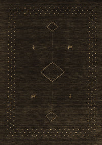 Abstract Brown Contemporary Rug, con2618brn