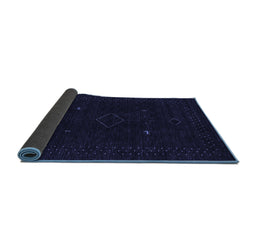 Sideview of Abstract Blue Contemporary Rug, con2618blu