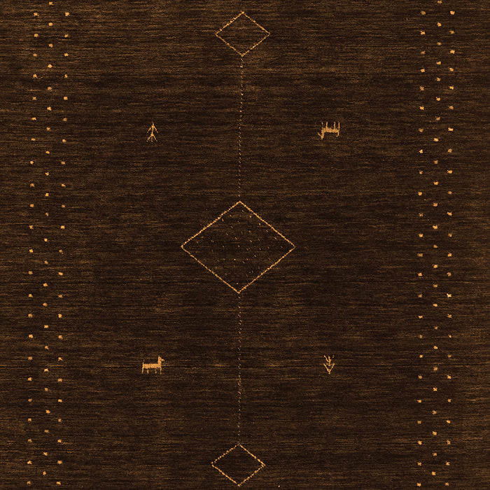 Abstract Orange Contemporary Rug, con2618org