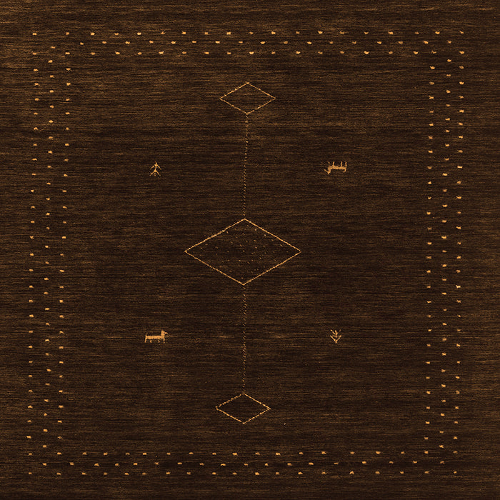 Round Machine Washable Abstract Orange Contemporary Area Rugs, wshcon2618org