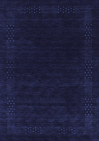 Abstract Blue Contemporary Rug, con2619blu