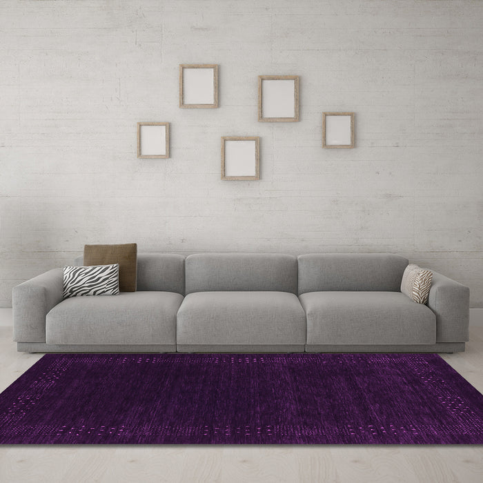 Machine Washable Abstract Pink Contemporary Rug in a Living Room, wshcon2619pnk