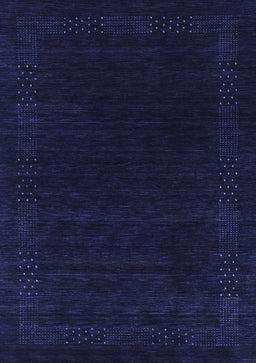 Abstract Blue Contemporary Rug, con2619blu