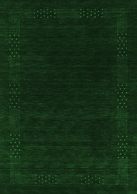 Abstract Green Contemporary Rug, con2619grn