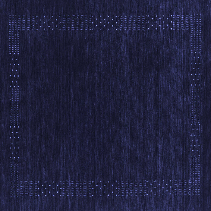 Square Machine Washable Abstract Blue Contemporary Rug, wshcon2619blu