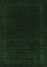 Abstract Emerald Green Contemporary Rug, con2619emgrn