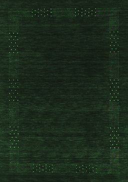 Abstract Emerald Green Contemporary Rug, con2619emgrn