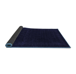 Sideview of Abstract Blue Contemporary Rug, con2619blu