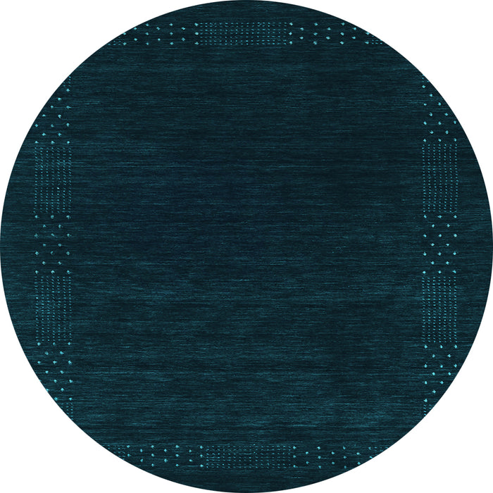 Round Machine Washable Abstract Light Blue Contemporary Rug, wshcon2619lblu