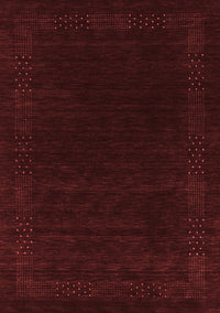 Abstract Red Contemporary Rug, con2619red