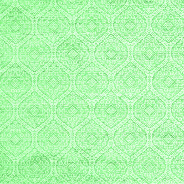 Square Abstract Emerald Green Contemporary Rug, con261emgrn