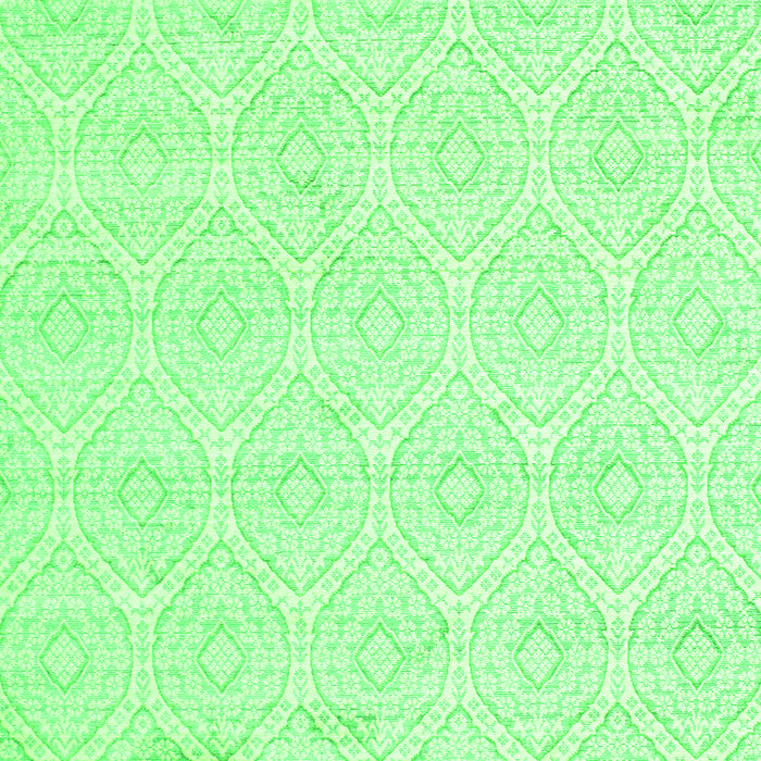 Serging Thickness of Machine Washable Abstract Green Contemporary Area Rugs, wshcon261grn