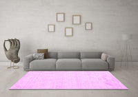 Machine Washable Abstract Pink Contemporary Rug, wshcon261pnk