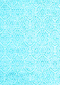 Abstract Light Blue Contemporary Rug, con261lblu