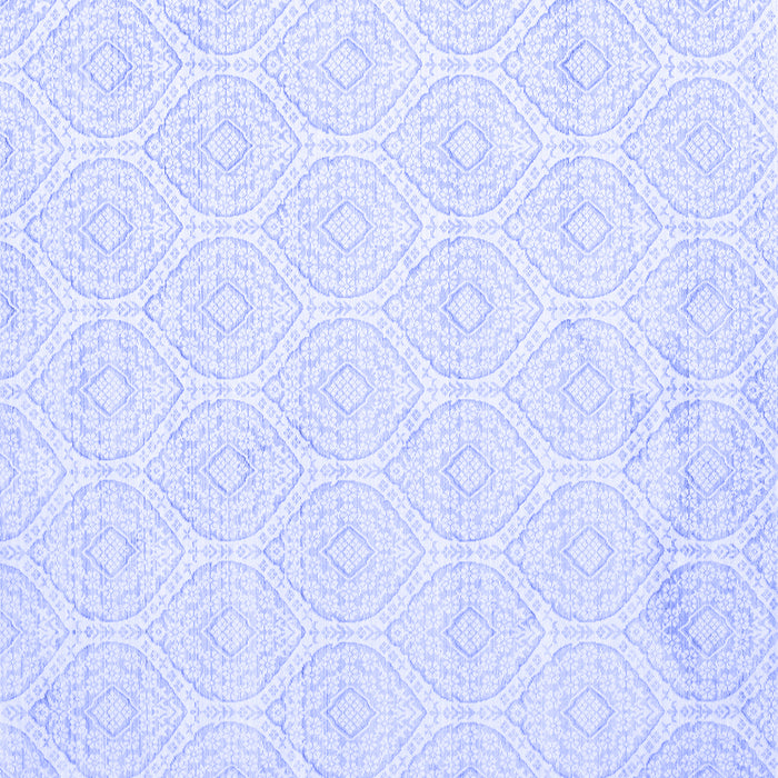 Square Abstract Blue Contemporary Rug, con261blu