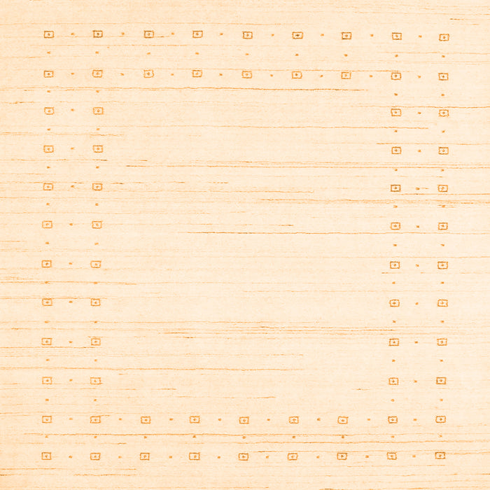 Serging Thickness of Solid Orange Modern Rug, con2620org
