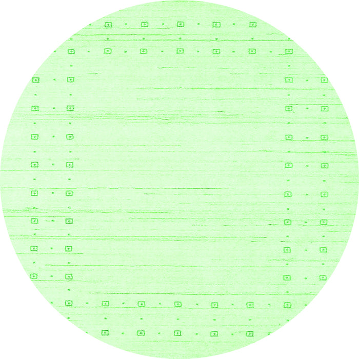 Square Solid Green Modern Rug, con2620grn