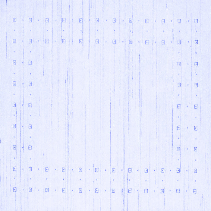 Square Machine Washable Solid Blue Modern Rug, wshcon2620blu