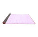 Sideview of Solid Purple Modern Rug, con2620pur