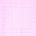 Square Solid Pink Modern Rug, con2620pnk