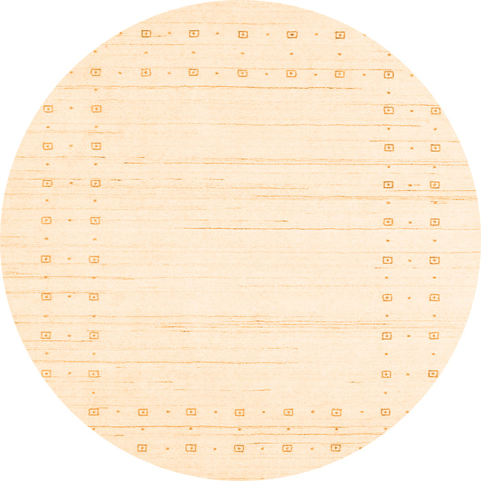 Square Solid Orange Modern Rug, con2620org