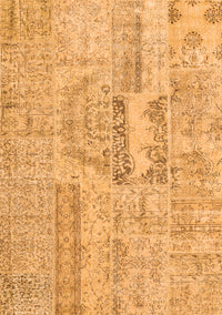 Patchwork Orange Transitional Rug, con2621org