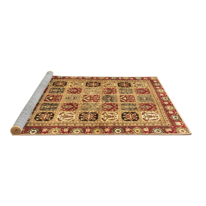 Sideview of Machine Washable Southwestern Brown Country Rug, wshcon2622brn