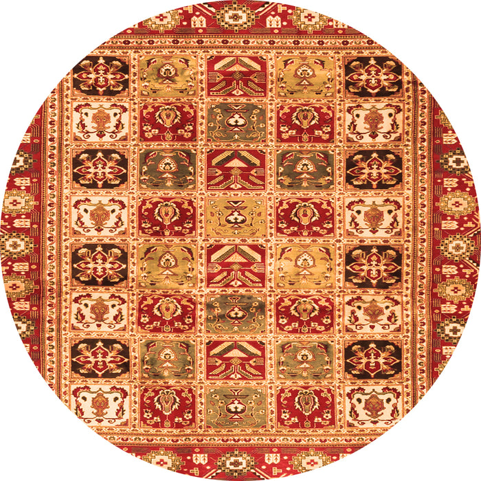 Square Southwestern Orange Country Rug, con2622org