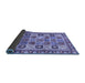 Sideview of Southwestern Blue Country Rug, con2622blu