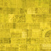 Square Patchwork Yellow Transitional Rug, con2623yw